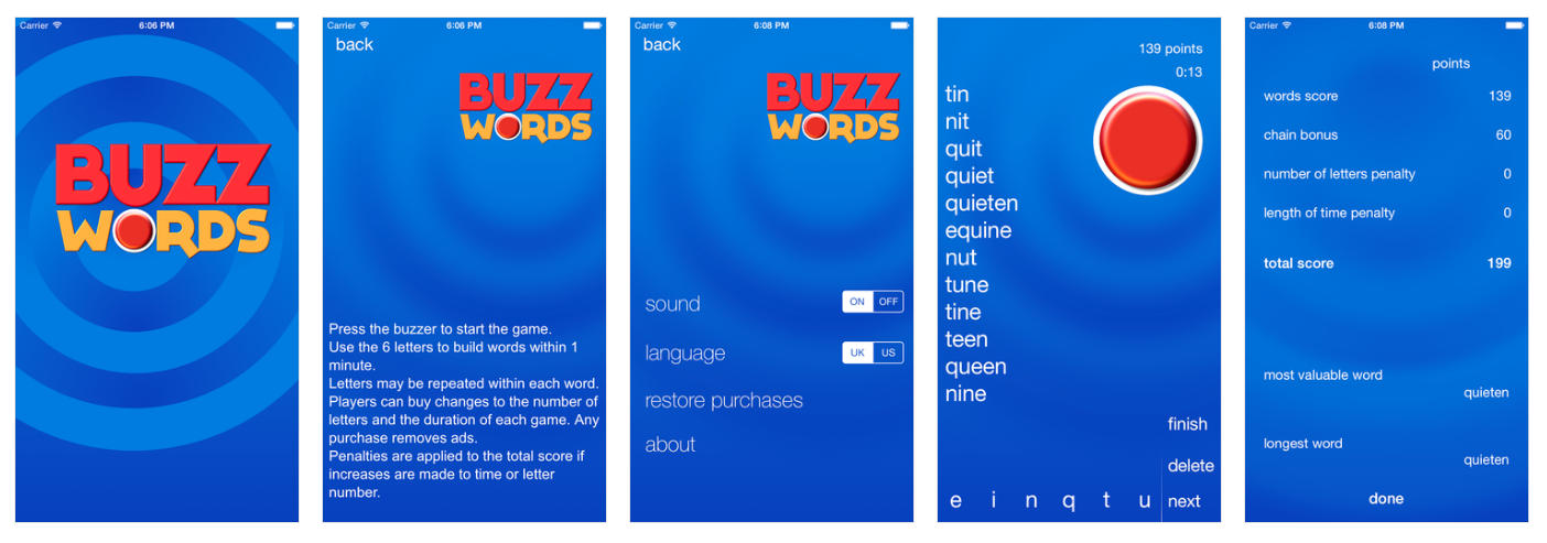 Buzz Words screenshots